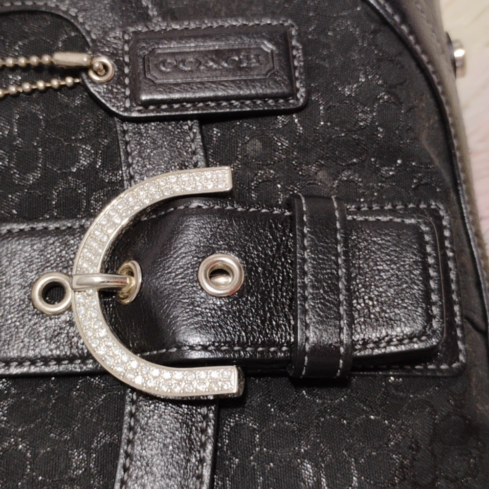 Authentic Coach Y2K Mini Studded Rhinestone Mini C Sparkle Collectible Bag - Picture 4 of 16